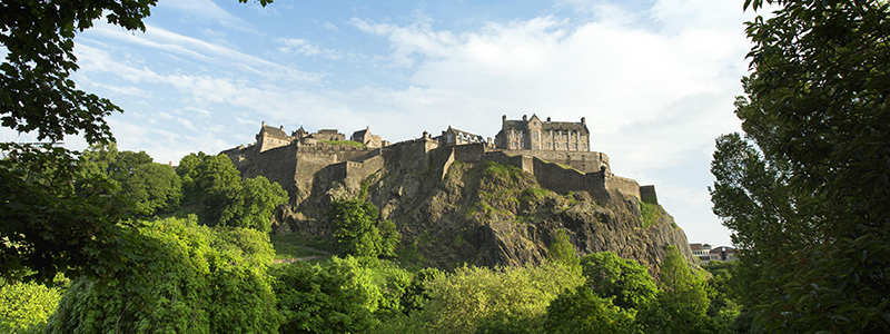 Edinburgh Castle p sin hjd, Skottland.